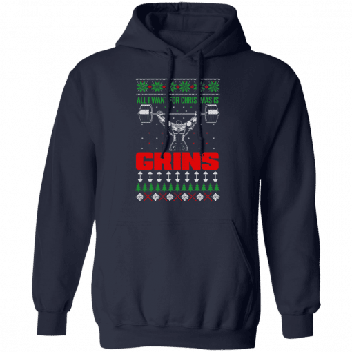 All I Want For Christmas Is Gains Hoodie Navy