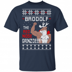 Brodolf The Red Nose Gainzdeer T-Shirt Navy