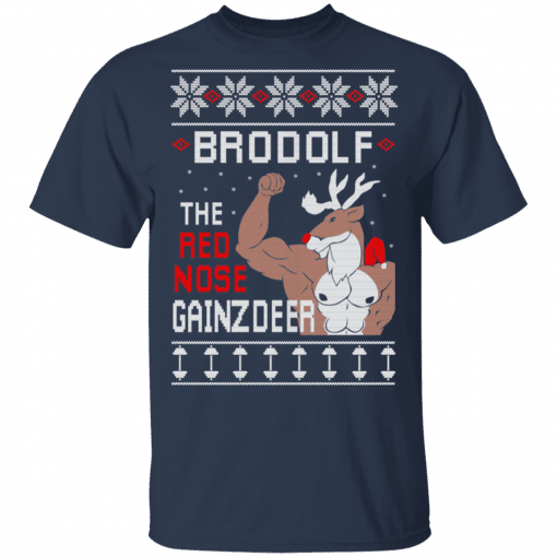 Brodolf The Red Nose Gainzdeer T-Shirt Navy