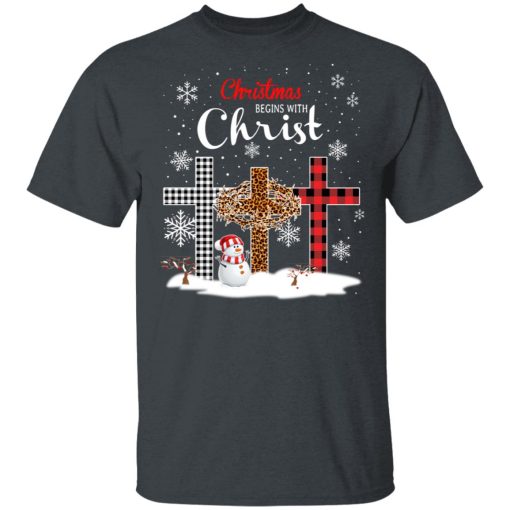 Christmas Begins With Christ T-Shirt 1