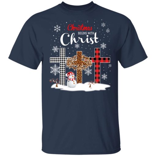 Christmas Begins With Christ T-Shirt 2