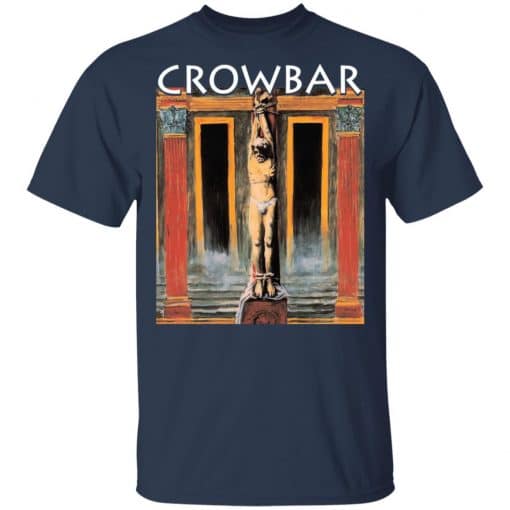 Crowbar Merch All I Had I Gave T-Shirt Navy Front