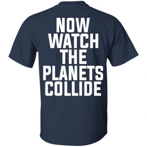 Crowbar Planets Collide T-Shirt Navy Back