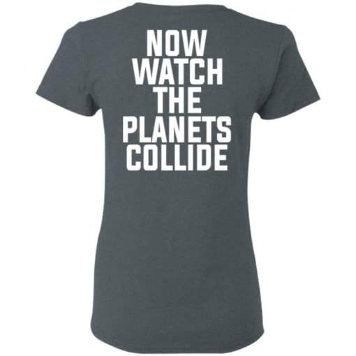 Crowbar Planets Collide Women T-Shirt Dark Heather Back