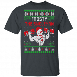 Frosty The Swoleman T-Shirt Dark Heather