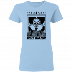 Home Malone Women T-Shirt Light Blue