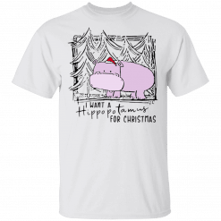 I Want A Hippopotamus For Christmas T-Shirt White