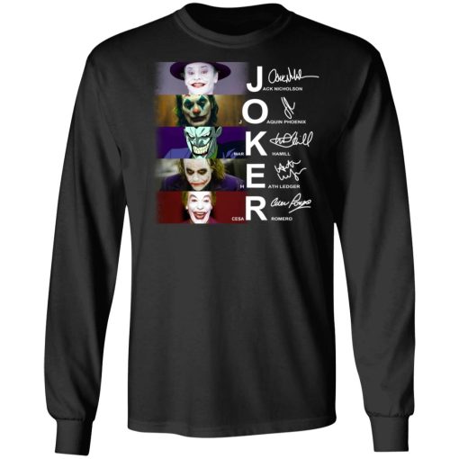 Joker Jack Nicholson Joaquin Phoenix Mark Hamill Heath Ledger Cesar Romero Long Sleeve