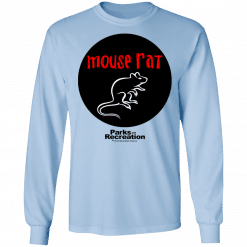 Mouse Rat Circle Parks and Recreation Long Sleeve Light Blue