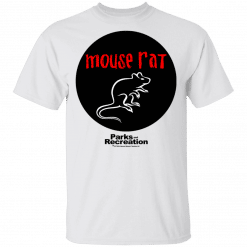 Mouse Rat Circle Parks and Recreation T-Shirt White