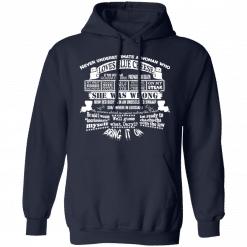 Never Underestimate A Woman Who Loves Blue Cheese She Was Wrong Hoodie Navy