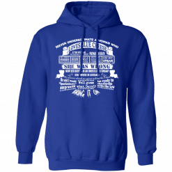 Never Underestimate A Woman Who Loves Blue Cheese She Was Wrong Hoodie Royal