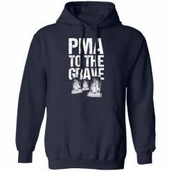 Pma To The Grave Hoodie Navy