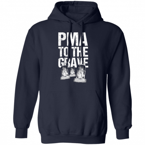 Pma To The Grave Hoodie Navy