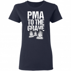 Pma To The Grave Women T-Shirt Navy