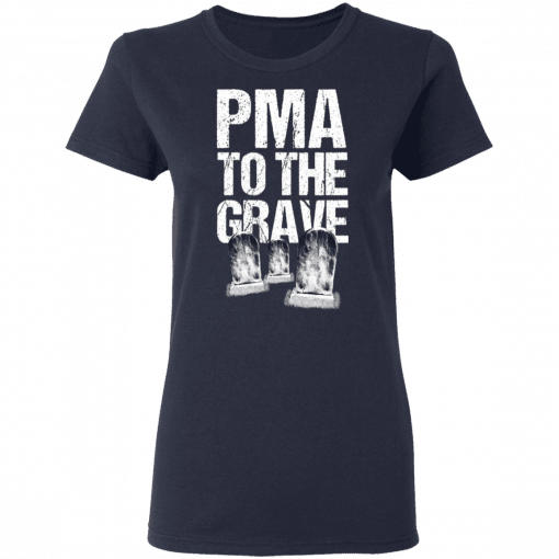 Pma To The Grave Women T-Shirt Navy