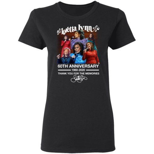 Loretta Lynn 60th Anniversary 1960 2020 Thank You For The Memories Signature T-Shirts, Hoodies, Long Sleeve 9