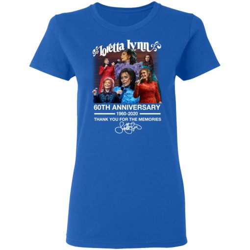Loretta Lynn 60th Anniversary 1960 2020 Thank You For The Memories Signature T-Shirts, Hoodies, Long Sleeve 15
