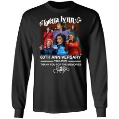 Loretta Lynn 60th Anniversary 1960 2020 Thank You For The Memories Signature T-Shirts, Hoodies, Long Sleeve 40