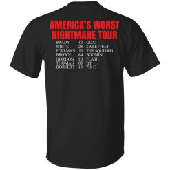 Bill’s Plan America’s Worst Nightmare Tour Brady Goat White Sweetfeet Edelman The Squirrel T-Shirts, Hoodies, Long Sleeve 57