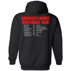Bill's Plan America's Worst Nightmare Tour Brady Goat White Sweetfeet Edelman The Squirrel T-Shirts, Hoodies, Long Sleeve 89