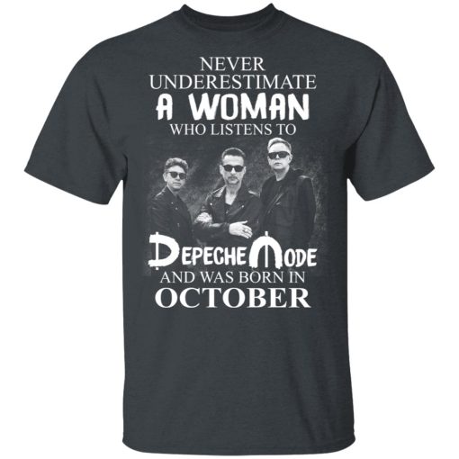 A Woman Who Listens To Depeche Mode And Was Born In October T-Shirts, Hoodies, Long Sleeve 3