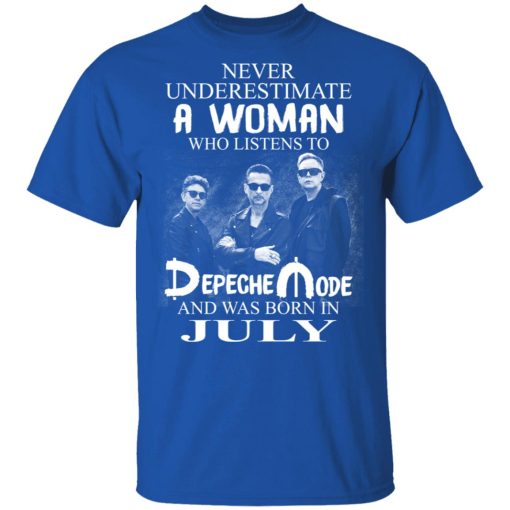 A Woman Who Listens To Depeche Mode And Was Born In July T-Shirts, Hoodies, Long Sleeve 8