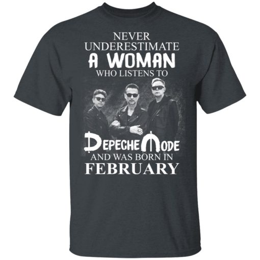 A Woman Who Listens To Depeche Mode And Was Born In February T-Shirts, Hoodies, Long Sleeve 3