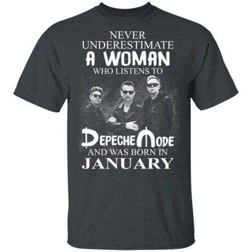 A Woman Who Listens To Depeche Mode And Was Born In January T-Shirts, Hoodies, Long Sleeve 3
