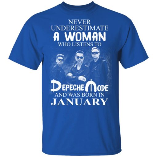A Woman Who Listens To Depeche Mode And Was Born In January T-Shirts, Hoodies, Long Sleeve 8