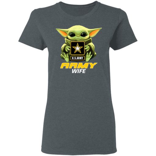Baby Yoda Hug Us Army Wife T-Shirts, Hoodies, Long Sleeve 12
