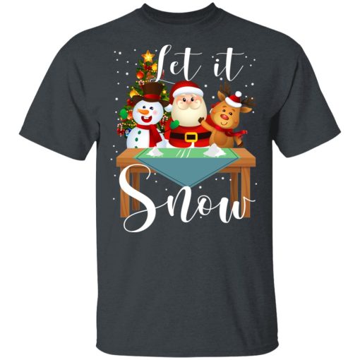 Santa Claus Reindeer Snowman Cocaine Let It Snow T-Shirts, Hoodies, Long Sleeve 3