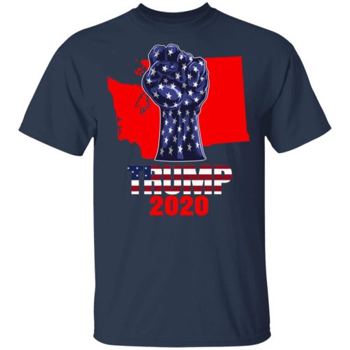 Washington For President Donald Trump 2020 Election Us Flag T-Shirts, Hoodies, Long Sleeve 5