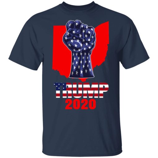 Ohio For President Donald Trump 2020 Election Us Flag T-Shirts, Hoodies, Long Sleeve 3