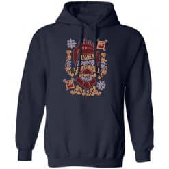 Ron Swanson Merry Whatever Ugly Christmas Hoodie Navy