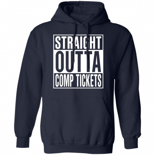 Straight Outta Comp Tickets Hoodie Navy