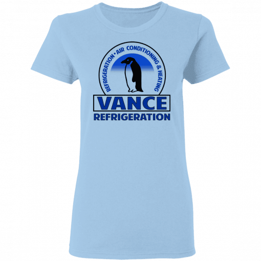 The Office Vance Refrigeration Women T-Shirt Light Blue
