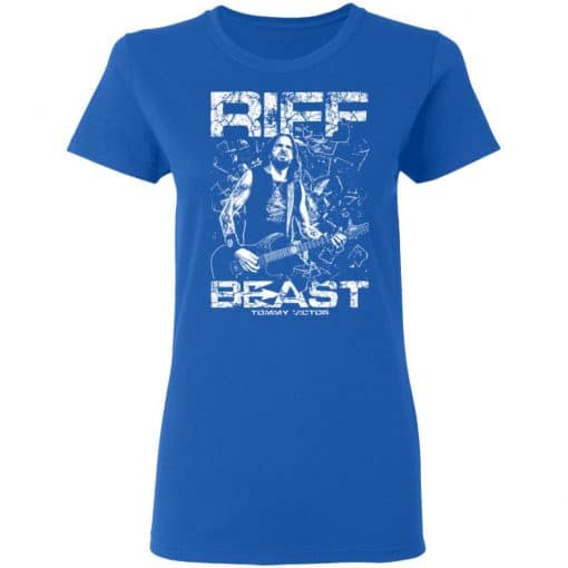 Tommy Victor Prong Riff Beast Women T-Shirt Royal