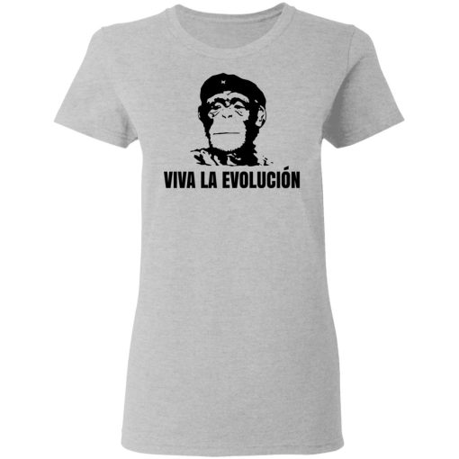 Viva La Evolucion Che Guevara Funny Women T-Shirt 3