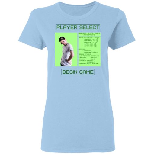 Jacksepticeye Player Select Begin Game T-Shirts, Hoodies, Long Sleeve 7