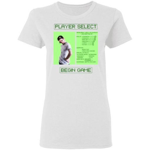 Jacksepticeye Player Select Begin Game T-Shirts, Hoodies, Long Sleeve 10
