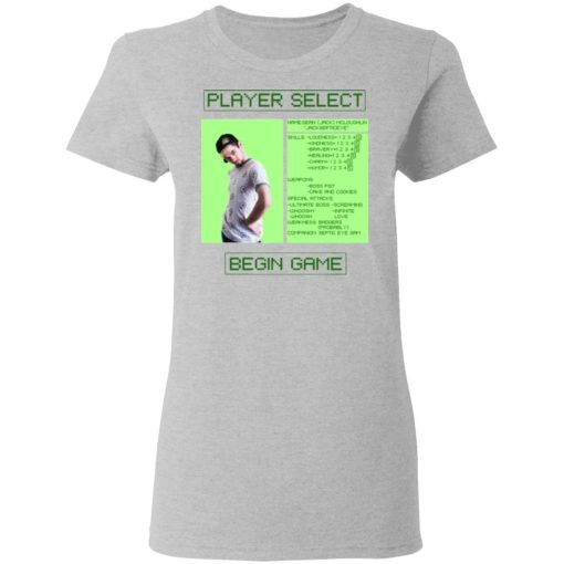 Jacksepticeye Player Select Begin Game T-Shirts, Hoodies, Long Sleeve 11