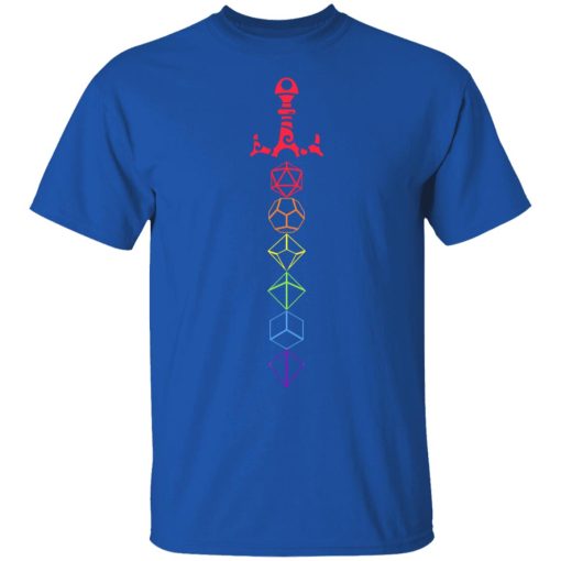 Rainbow Dice Sword LGBT Tabletop RPG Gaming T-Shirts, Hoodies, Long Sleeve 7