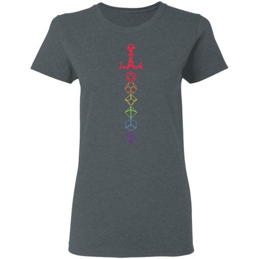 Rainbow Dice Sword LGBT Tabletop RPG Gaming T-Shirts, Hoodies, Long Sleeve 11