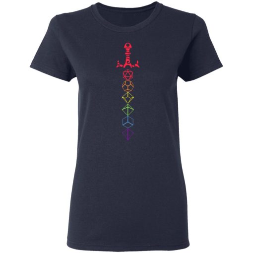 Rainbow Dice Sword LGBT Tabletop RPG Gaming T-Shirts, Hoodies, Long Sleeve 13