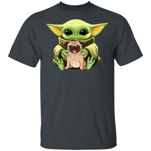 Baby Yoda Hug Pug Dog T-Shirts, Hoodies, Long Sleeve 3