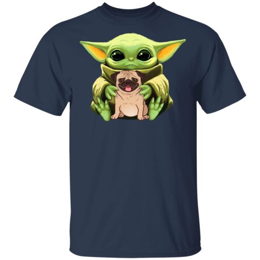 Baby Yoda Hug Pug Dog T-Shirts, Hoodies, Long Sleeve 6