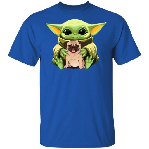 Baby Yoda Hug Pug Dog T-Shirts, Hoodies, Long Sleeve 7
