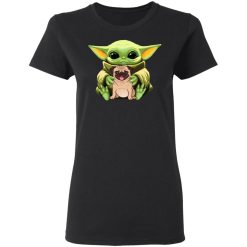 Baby Yoda Hug Pug Dog T-Shirts, Hoodies, Long Sleeve 35