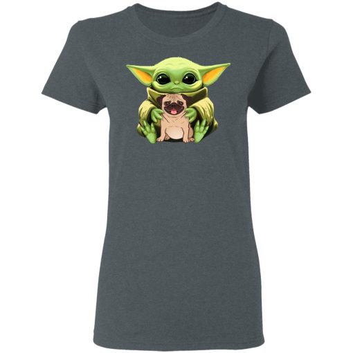 Baby Yoda Hug Pug Dog T-Shirts, Hoodies, Long Sleeve 13